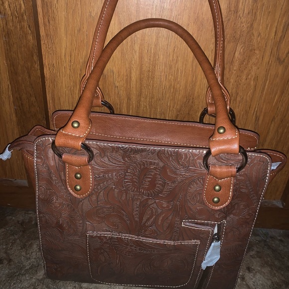 Genuine leather concealed carry purse NWT - Picture 4 of 4